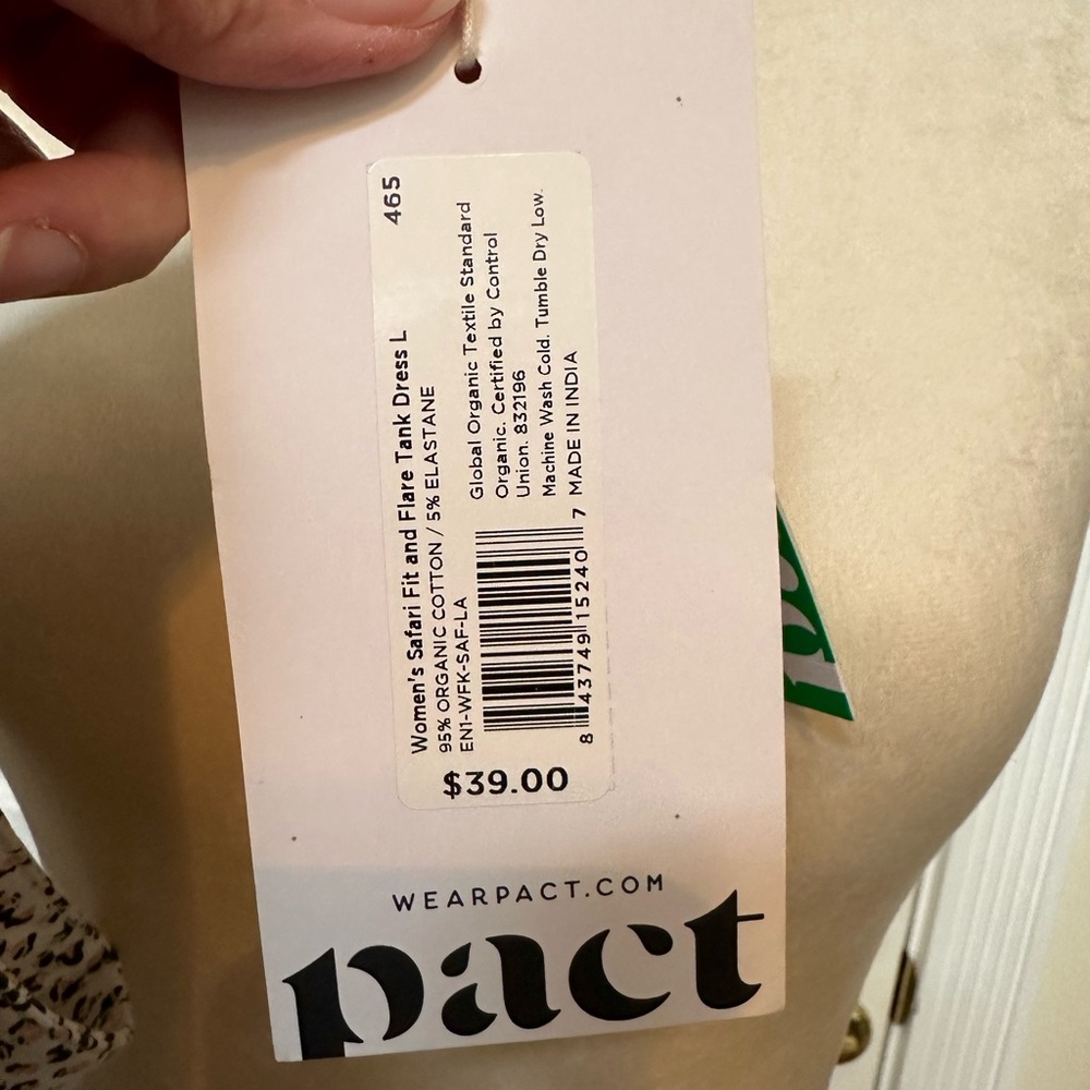 Pact Safari Fit and Flare Tank Dress - Picture 3 of 3